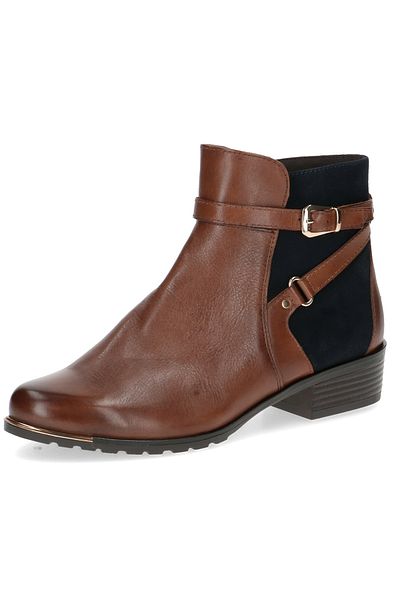 Caprice Damen Elegante Stiefelette 9-25308-43 Braun 313 Cognac Comb Leder Mit Cap Airmot./fb