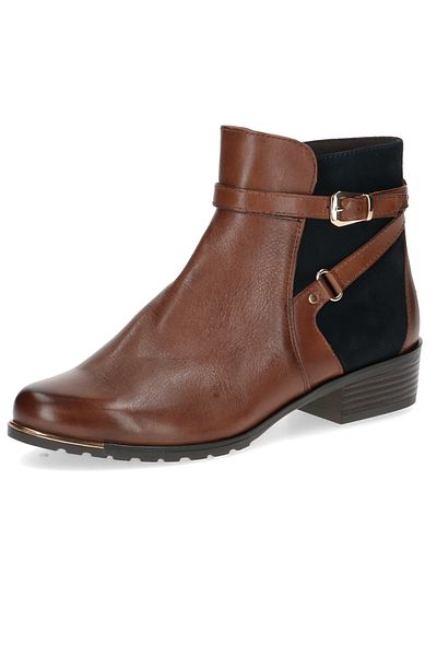 Caprice Damen Elegante Stiefelette 9-25308-43 Braun 313 Cognac Comb Leder Mit Cap Airmot./fb