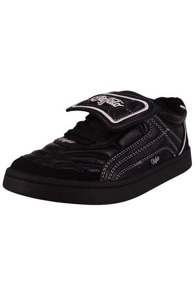 Buffalo Damen Low Sneaker Liberty Soccer Low Top 1636314 Schwarz Black Kunstleder