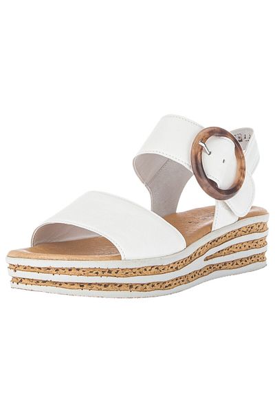GABOR Damen Sandalen 64.550 Weiß 20 Latte Leder