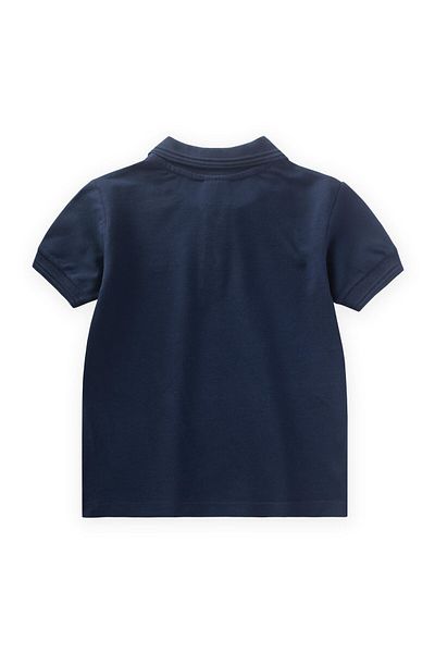 Cigit Μπλουζάκι με ανάγλυφο γιακά Polo 2-10 Years Dark Blue