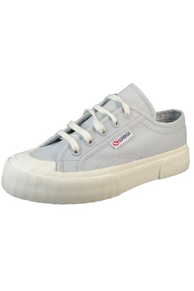 Superga Damen Low Sneaker 2630 Stripe Low Top S00grt0 Grau Anl Grey Lila Favorio Leinen