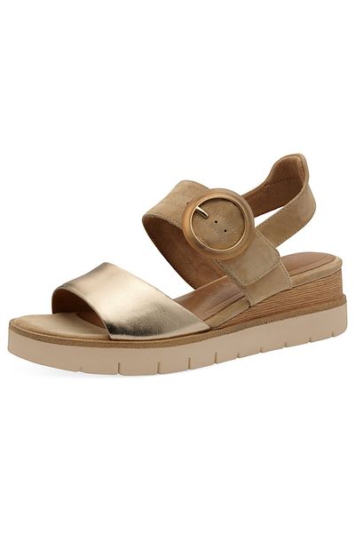 Tamaris Damen Sandalen 1-28206-42 Braun 445 Tan Leder