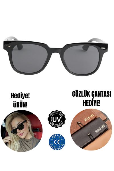 ModaLand Joanne Black Men's & Women's Sunglasses Uv 400 Glass