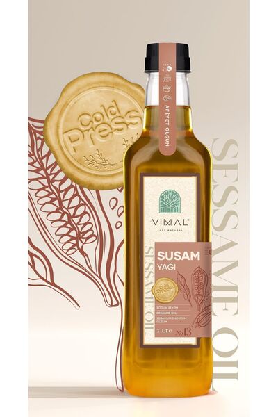 VIMAL Susam Yağı 1 Litre ( %100 Doğal, Saf Ve Soğuk Sıkım )