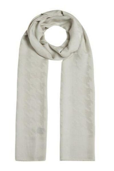 ipekevi 4390 Four Seasons Houndstooth Monogram Shawl
