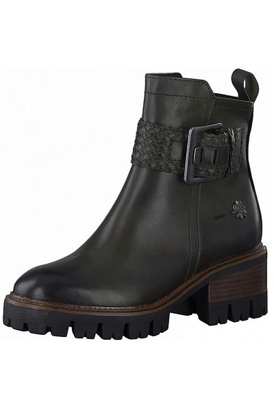 Marco Tozzi Damen Elegante Stiefelette By Gmk Guido Maria Kretschmar 2-85404-27 Grün 722 Olive Leder Mit Feel Le