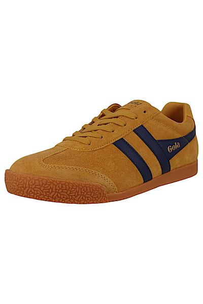 Gola Herren Low Sneaker Harrier Cma192 Low Top Cma192 Gelb Yi Sun/navy Leder