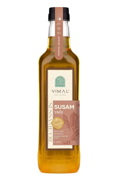 VIMAL Susam Yağı 1 Litre ( %100 Doğal, Saf Ve Soğuk Sıkım )