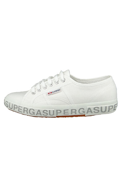 Superga Damenschuhe-sneaker S111xqw 2750 Cotw Glitterlettering Textil Weiß 928 White Silver