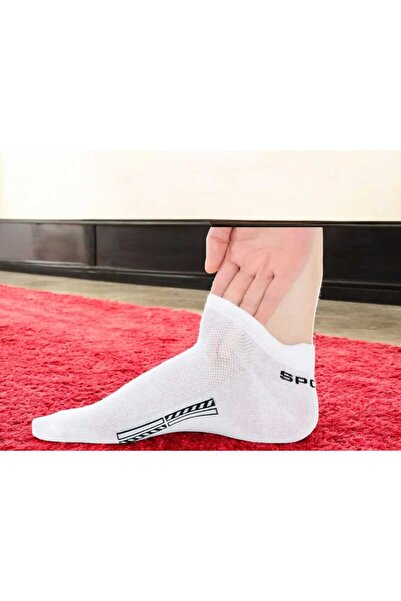 HAYEL 3 чифта бели висококачествени мъжки спортни чорапи, безшевни