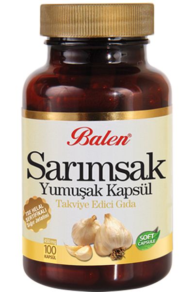 Balen Garlic Oil Soft Capsule 100 Capsules 450 Mg