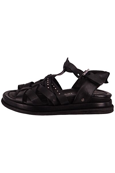 A.S.98 Damen Komfort Sandalen Spoon B60006-0101 Schwarz 6002 Nero Leder