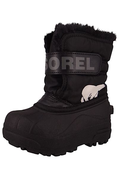 Sorel Kinder Stiefel Winterschuhe Snow Commander 2114101 Schwarz 010 Black Mit 2,5 Mm Dicke Isolierende