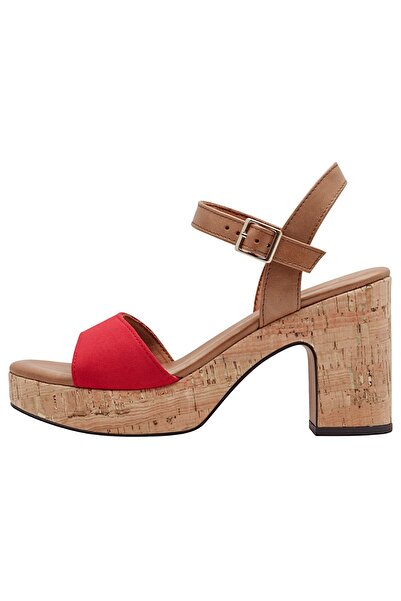 Marco Tozzi Damen Sandalen F 1/2 2-28008-42 Rot 597 Red Comb Textil/synthetik