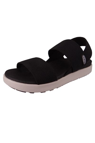 Keen Damen Trekking Sandalen Sandalen Elle Backstrap 1022620 Schwarz Black Textil/synthetik