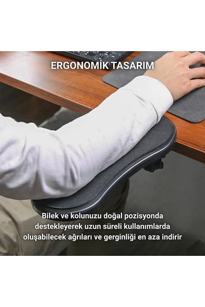 Polham 360 Degree Rotatable Compression Armrest Pad, Arm Support for Table, Chair, Adjustable