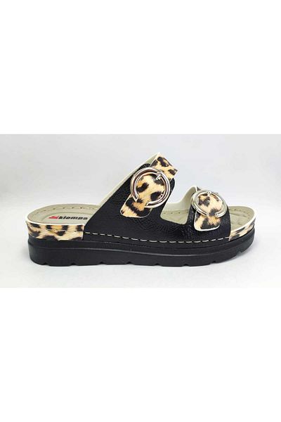 DR KLOMPA Women's Printed Slippers Ms1280 Cheetah Leather Printed Orthopedic Daily Home & Outdoor Slippers