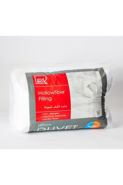rexa Hilton King Duvet Cover Polyester White