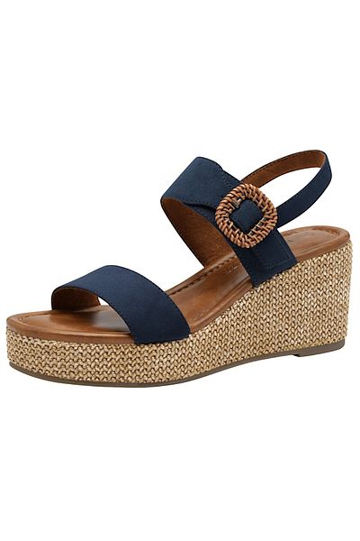 Marco Tozzi Damen Sandalen 2-28039-44 Blau 805 Navy Textil