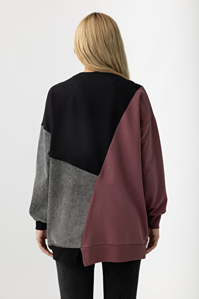 Suede Style 9097 - 2 İplik Kot Garnili Rahat Şık Kadın Tunik