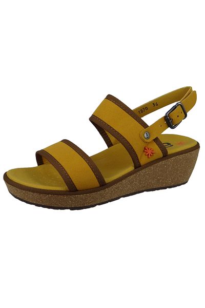 ART Damen Komfort Sandalen Capri 1870 Gelb Mostaza Textil