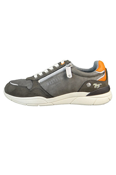 Mustang Herren Low Sneaker Low Top 4138309 Grau 2 Grau Kunstleder