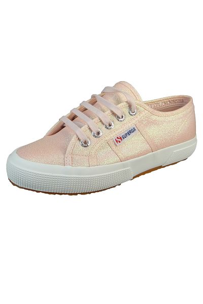 Superga Damen Low Sneaker 2750 Lame Low Top S001820 Rosa A0q Pink Ish Iridescent Leinen