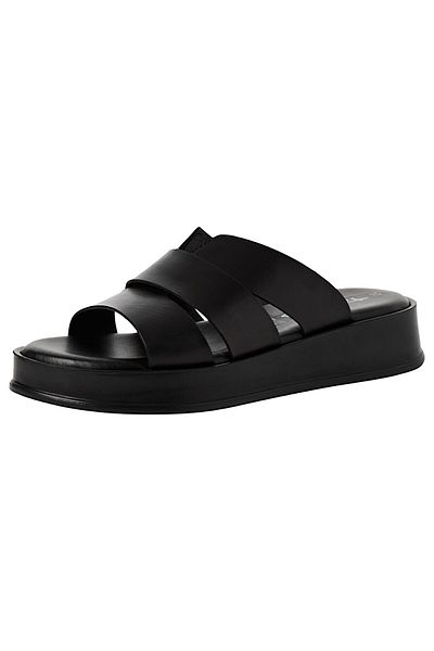 Tamaris Damen Sandalen 1-27203-44 Schwarz 001 Black Leder Mit Touch-it