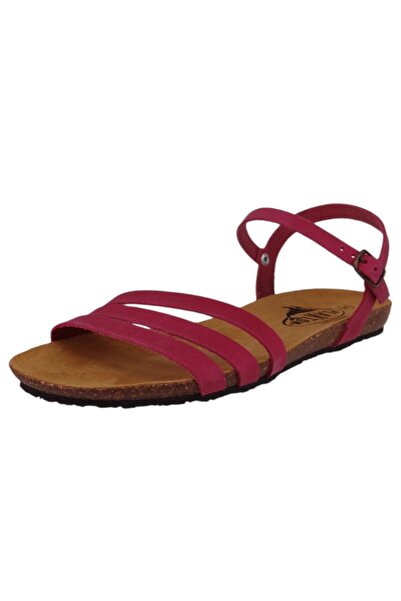 PLAKTON Damen Komfort Sandalen Mam Alou 575080 575080 Apure Rosa Fuxia Leder