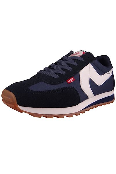 Levi's Herren Low Sneaker Stryder Low Top 235400-1744 Blau 17 Navy Blue Leder Und Textil