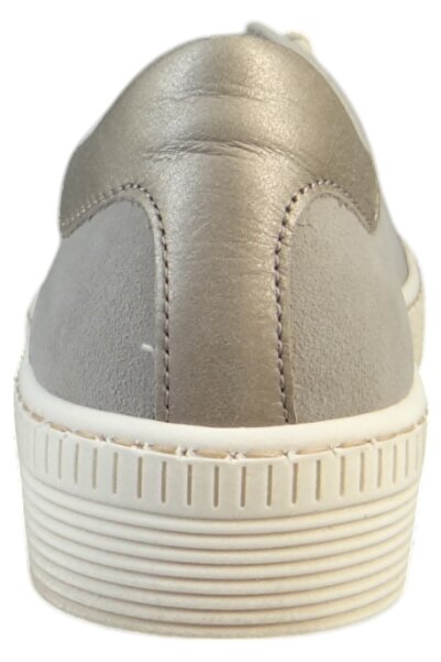 GABOR Damen Low Sneaker Low Top 63.331 Grau 12 Visone Leder