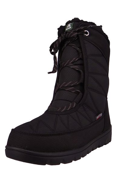 Kamik Damen Winterstiefel Winterschuhe Hannah Mid Nk2254 Schwarz Black Mit Inground Laufsohleeva