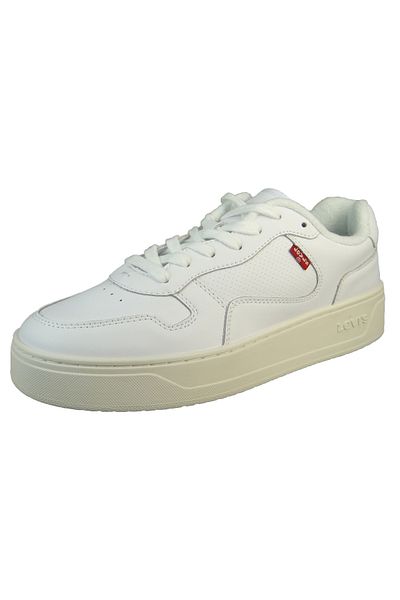 Levi's Herren Low Sneaker Glide Low Top 235200-713 Weiß 51 White Leder