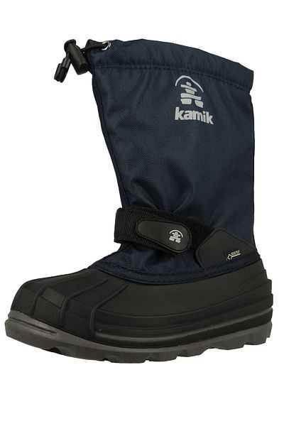 Kamik Kinder Winterstiefel Waterbug8g Gore-tex Gefüttert Stiefel Nk4805 Navy Blau