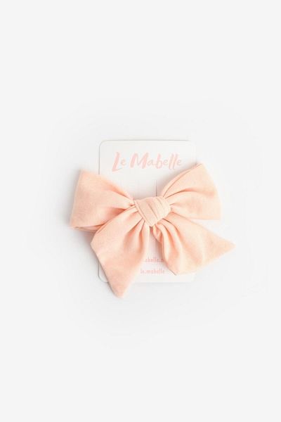 Le Mabelle Salmon Bow Clip for Girl - Buckle