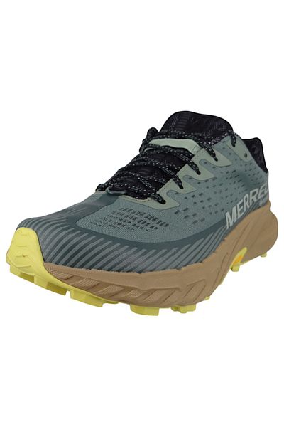 Merrell Herren Laufschuhe Halbschuhe Wanderschuhe Agility Peak 5 Gtx Trailrunning J068323 Grün Juniper Text
