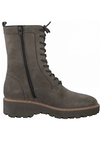 Tamaris Damen Elegante Stiefelette 1-26262-27 Grün 724 Dusty Olive Uni Leder