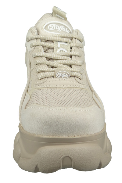 Buffalo Damen Low Sneaker Cld Chai Low Top Vegan 1630426 Creme Cream Kunstleder Mit Perfect Fit Memory Sohl