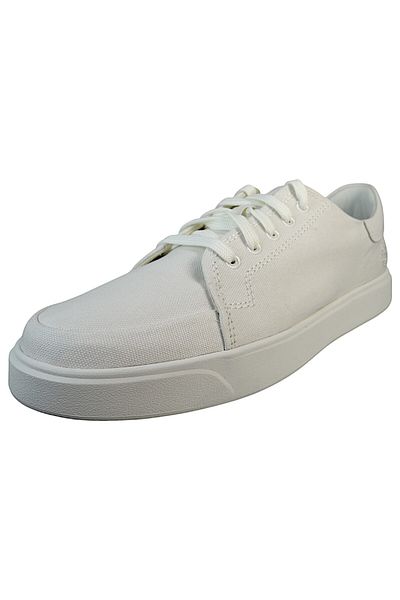 Timberland Herren Low Sneaker Emerson Street Low Top Tb0a6cqqet7 Weiß White Canvas Leinen