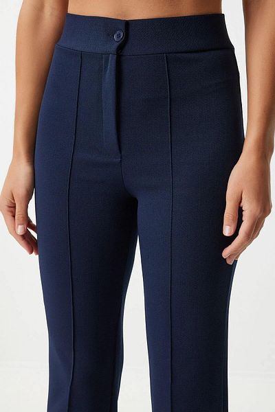 exxitcollection High Waist Crepe Fabric Palazzo Trousers