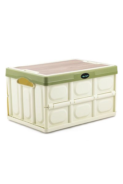 Alrimaya Folding Storage Box with Wood Lid - Alrimaya
