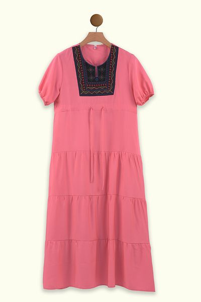 Lilo Co Folkcharm Tiered Dress