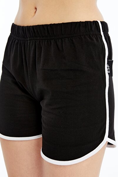 ESPOİRPLUS SİYAH RENK BİYELİ MİNİ ŞORT