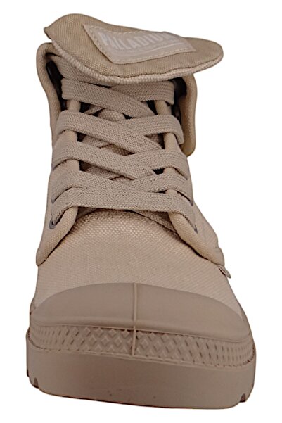 Palladium Damen Elegante Stiefelette Baggy 92353-221-m Weiß Sahara Baumwolle