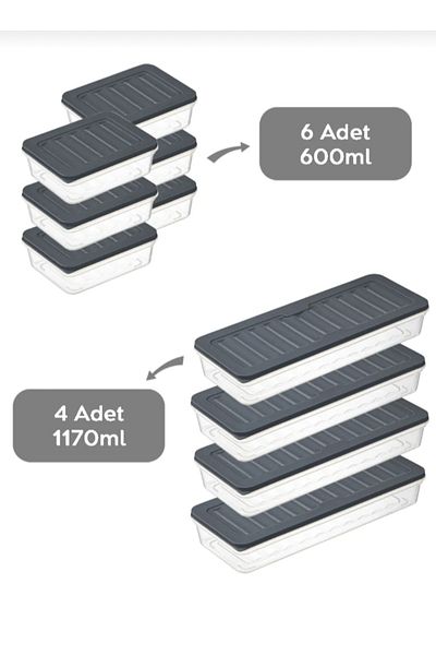 VİZYON Refrigerator Organizer Set Refrigerator Organizer Icebox Compatible Storage Container