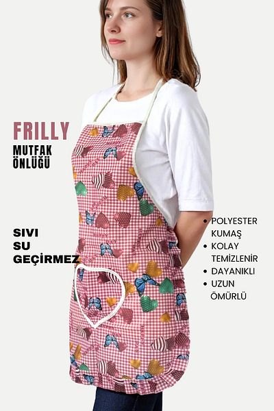sevilya مريلة مطبخ مقاومة للماء ومضادة للسوائل من Frilly
