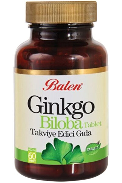 Balen Ginkgo Biloba Tablet Takviye Edici Gıda 600 Mg 60 Adet