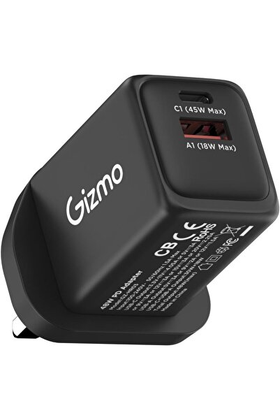 Gizmo Qizmo 48W Home Wall Charger Black