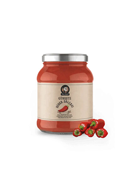 Haci Kamil TATLI BİBER SALÇASI-GÜNEŞTE ÜRETİM YENİ SEZON 1000GR PET KAVANOZ